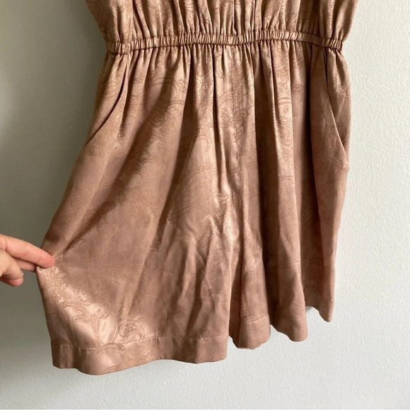 ARITZIA Wilfred Silk-look Blush Pink Rive Romper with Shorts Size S - Picture 6 of 14